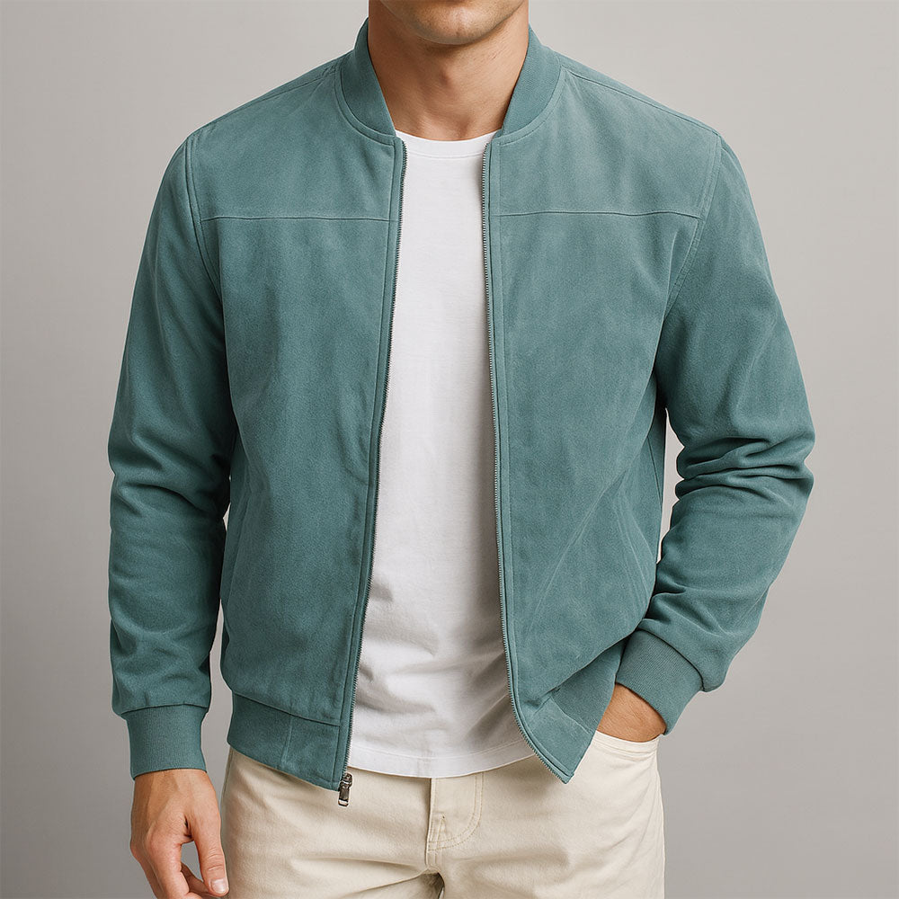 ONORA | Suede Zip Jacket — Men's Premium Collection