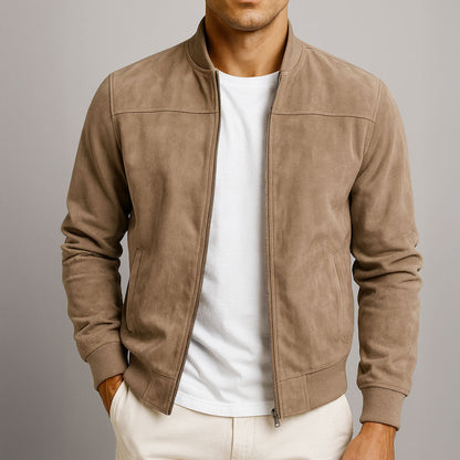 ONORA | Suede Zip Jacket — Men's Premium Collection