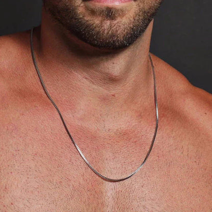 ONORA Box Chain Necklace — Premium Stainless Steel Men's Jewellery