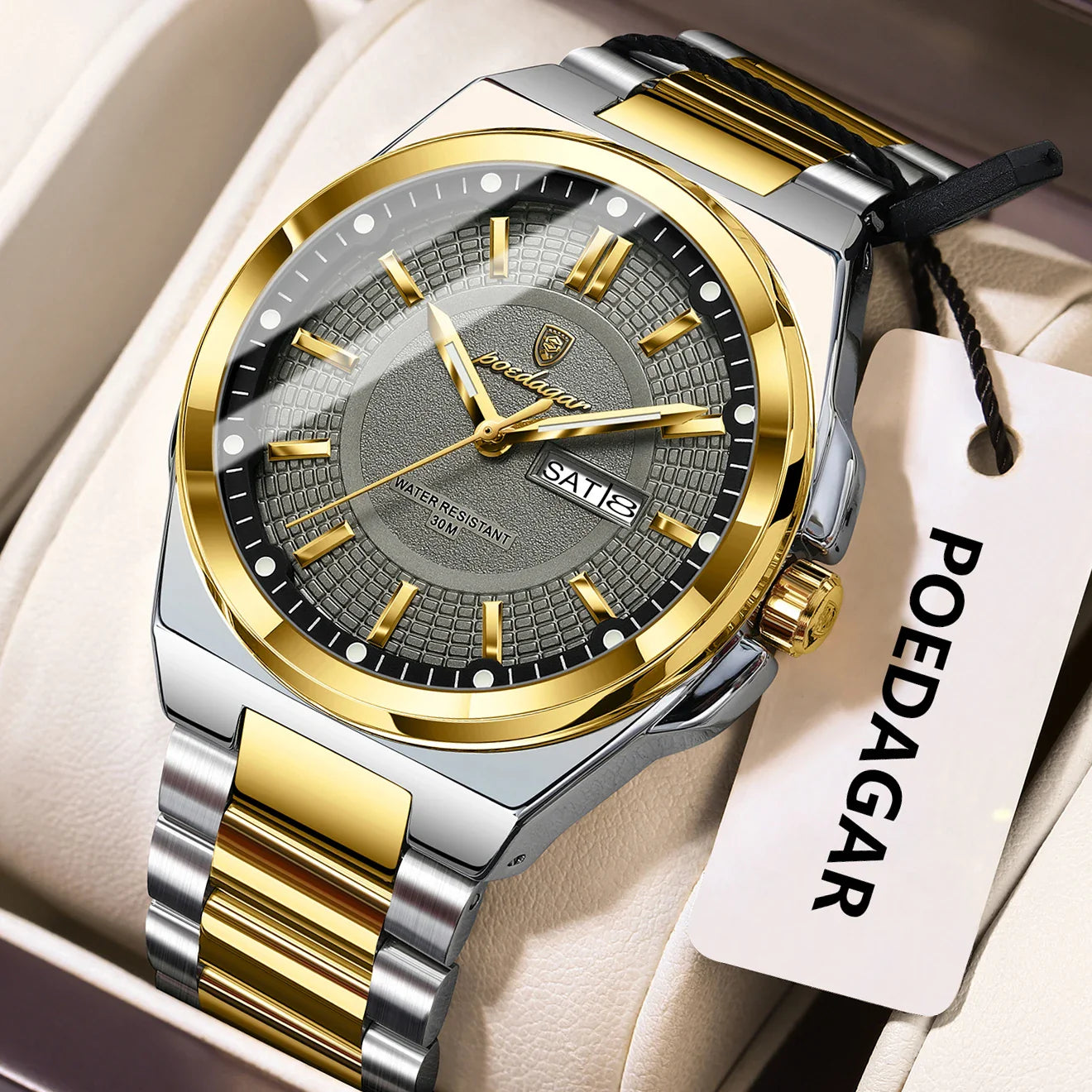 ONORA Sport Luxury Wristwatch — Stainless Steel Quartz Timepiece
