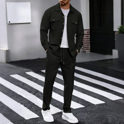 ONORA Waffle Texture Co-ord Set — Luxury Matching Jacket & Pants