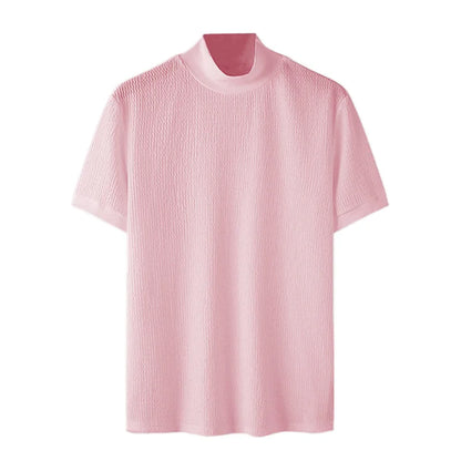ONORA Premium Textured Turtleneck Tee — Korean Luxury Streetwear