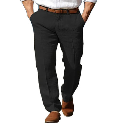 ONORA Premium Linen Trousers — Breathable Business Casual