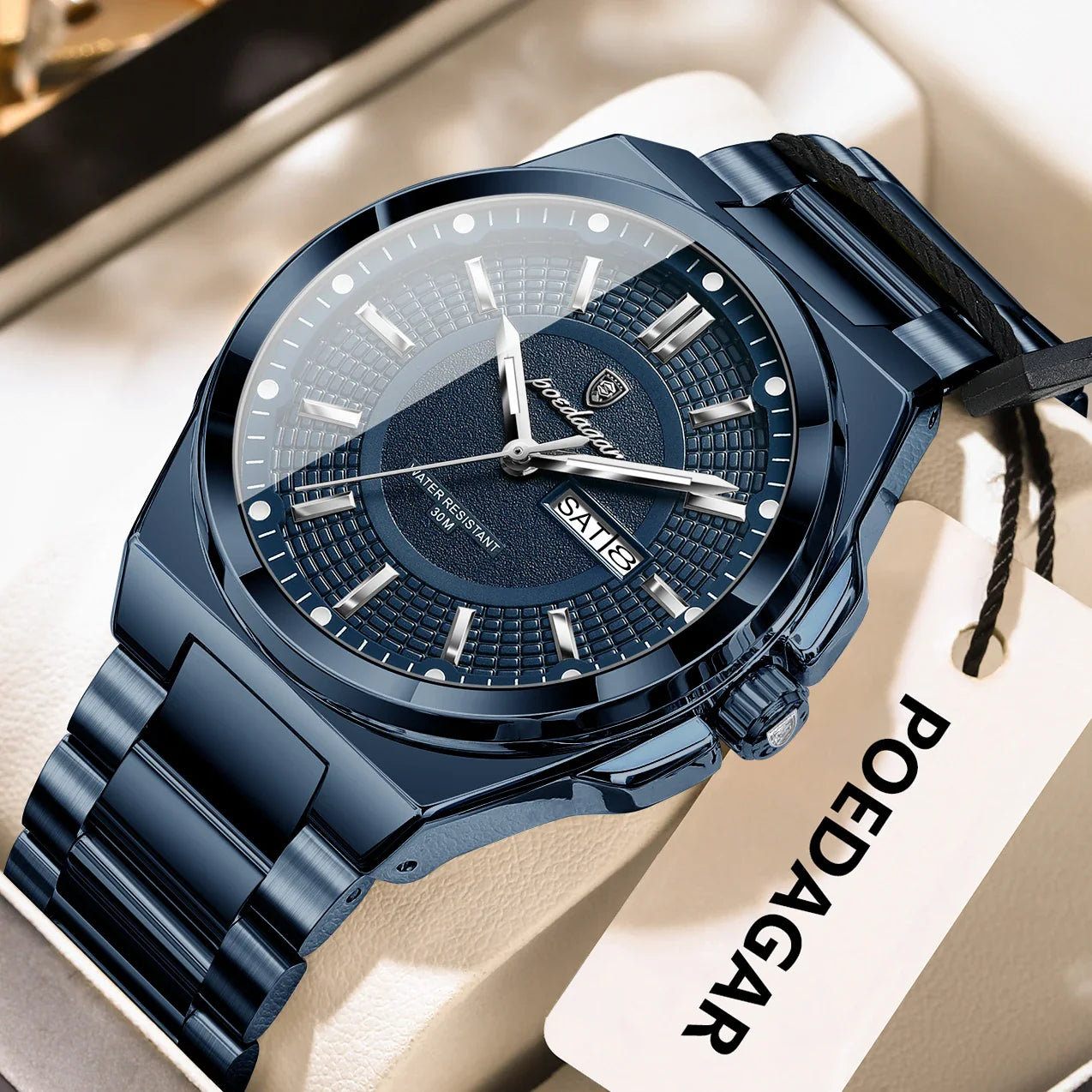 ONORA Sport Luxury Wristwatch — Stainless Steel Quartz Timepiece