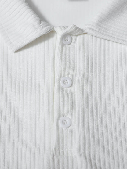 ONORA Luxury Striped Polo Shirt — Premium Long Sleeve