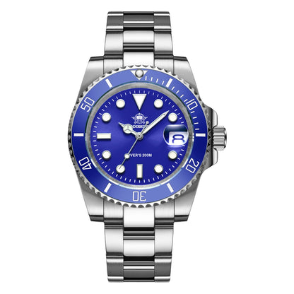 ONORA Pro Diver Stainless Steel Watch — Luxury Sports Timepiece