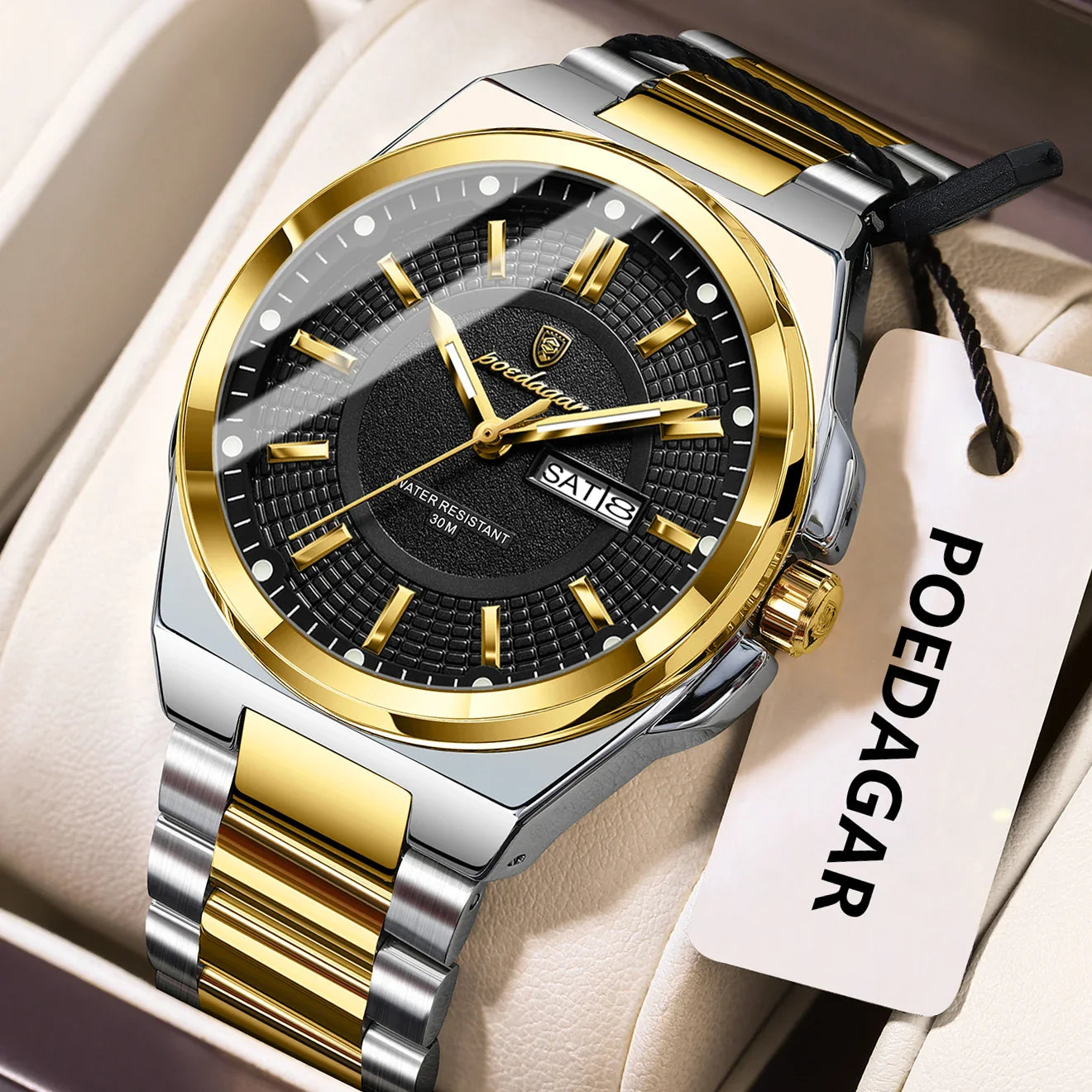 ONORA Sport Luxury Wristwatch — Stainless Steel Quartz Timepiece