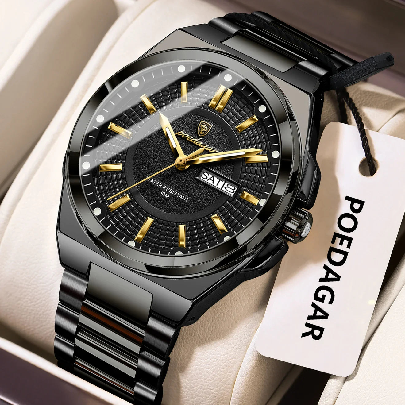 ONORA Sport Luxury Wristwatch — Stainless Steel Quartz Timepiece