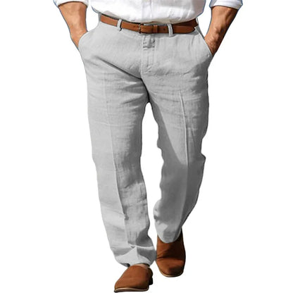 ONORA Premium Linen Trousers — Breathable Business Casual