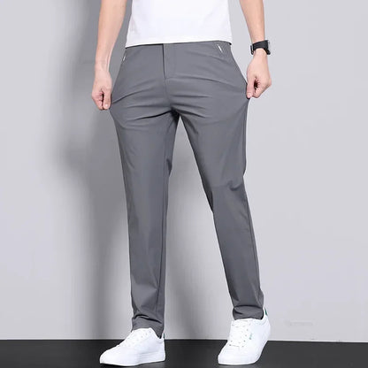 ONORA Ice Silk Slim Trousers — Ultra-Light Premium Business Casual