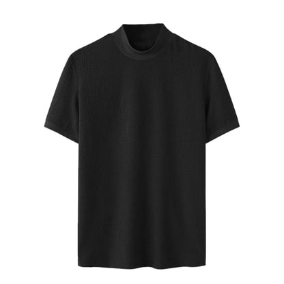ONORA Premium Textured Turtleneck Tee — Korean Luxury Streetwear