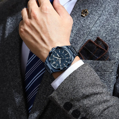 ONORA Sport Luxury Wristwatch — Stainless Steel Quartz Timepiece