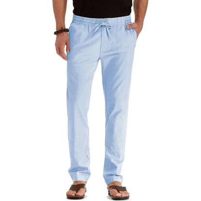 ONORA Linen Drawstring Trousers — Relaxed Luxury Casual