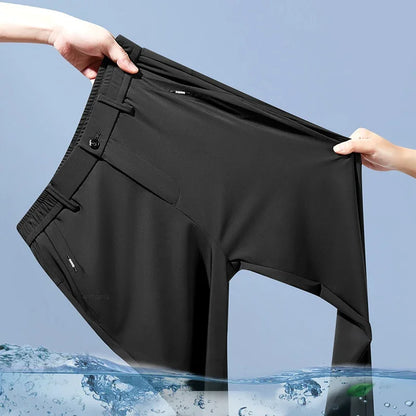 ONORA Ice Silk Slim Trousers — Ultra-Light Premium Business Casual