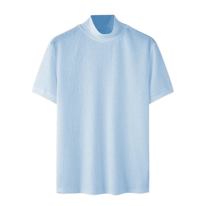 ONORA Premium Textured Turtleneck Tee — Korean Luxury Streetwear