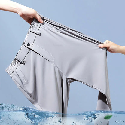 ONORA Ice Silk Slim Trousers — Ultra-Light Premium Business Casual