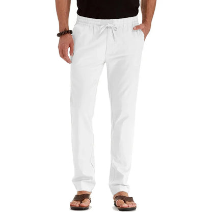 ONORA Linen Drawstring Trousers — Relaxed Luxury Casual