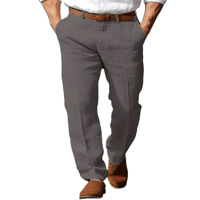 ONORA Premium Linen Trousers — Breathable Business Casual