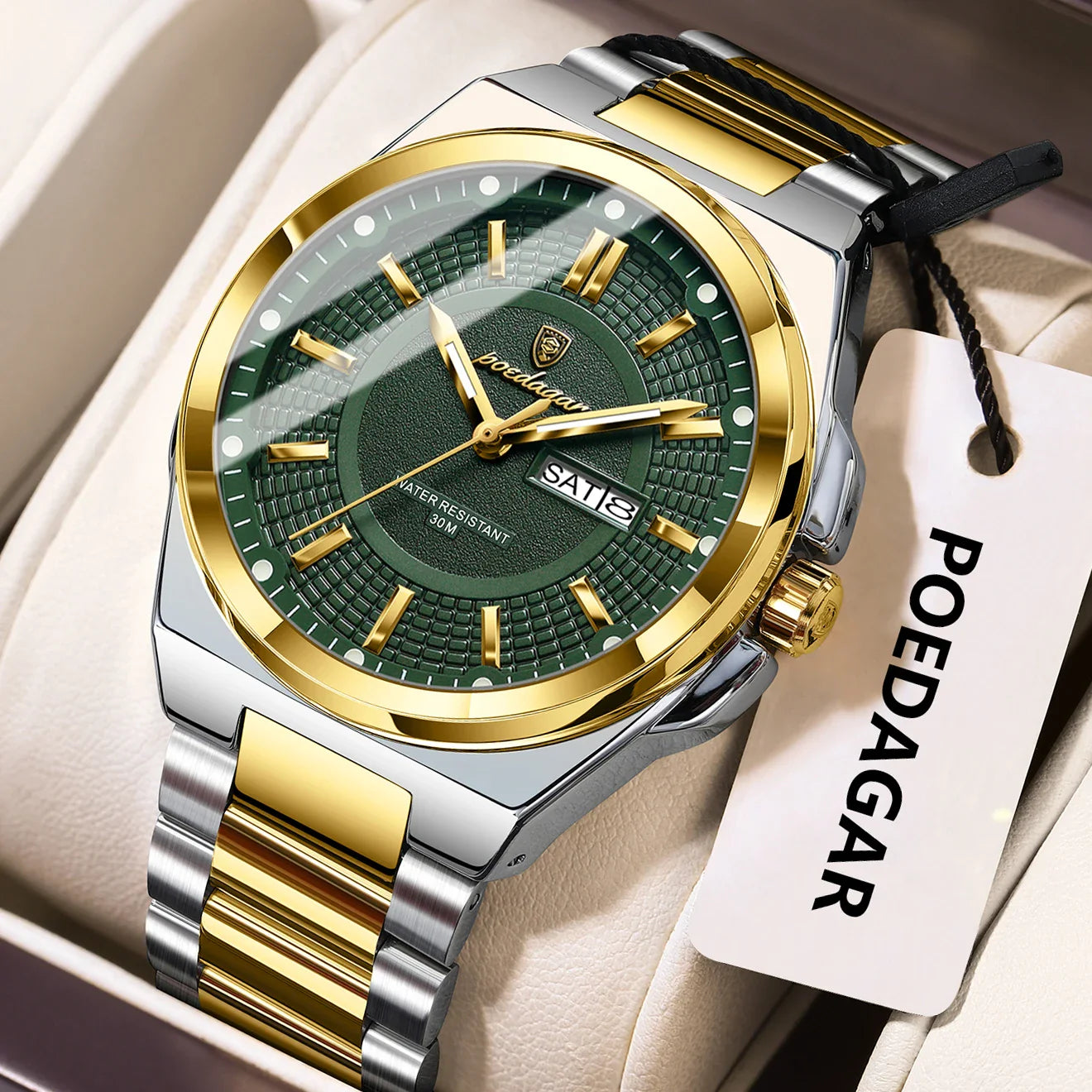 ONORA Sport Luxury Wristwatch — Stainless Steel Quartz Timepiece
