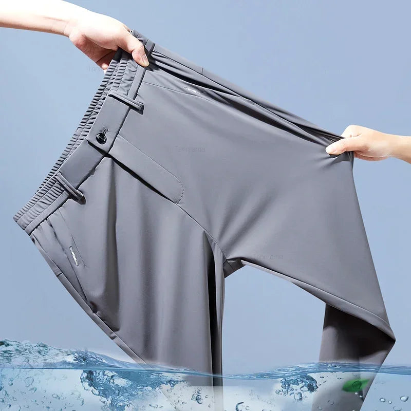 ONORA Ice Silk Slim Trousers — Ultra-Light Premium Business Casual