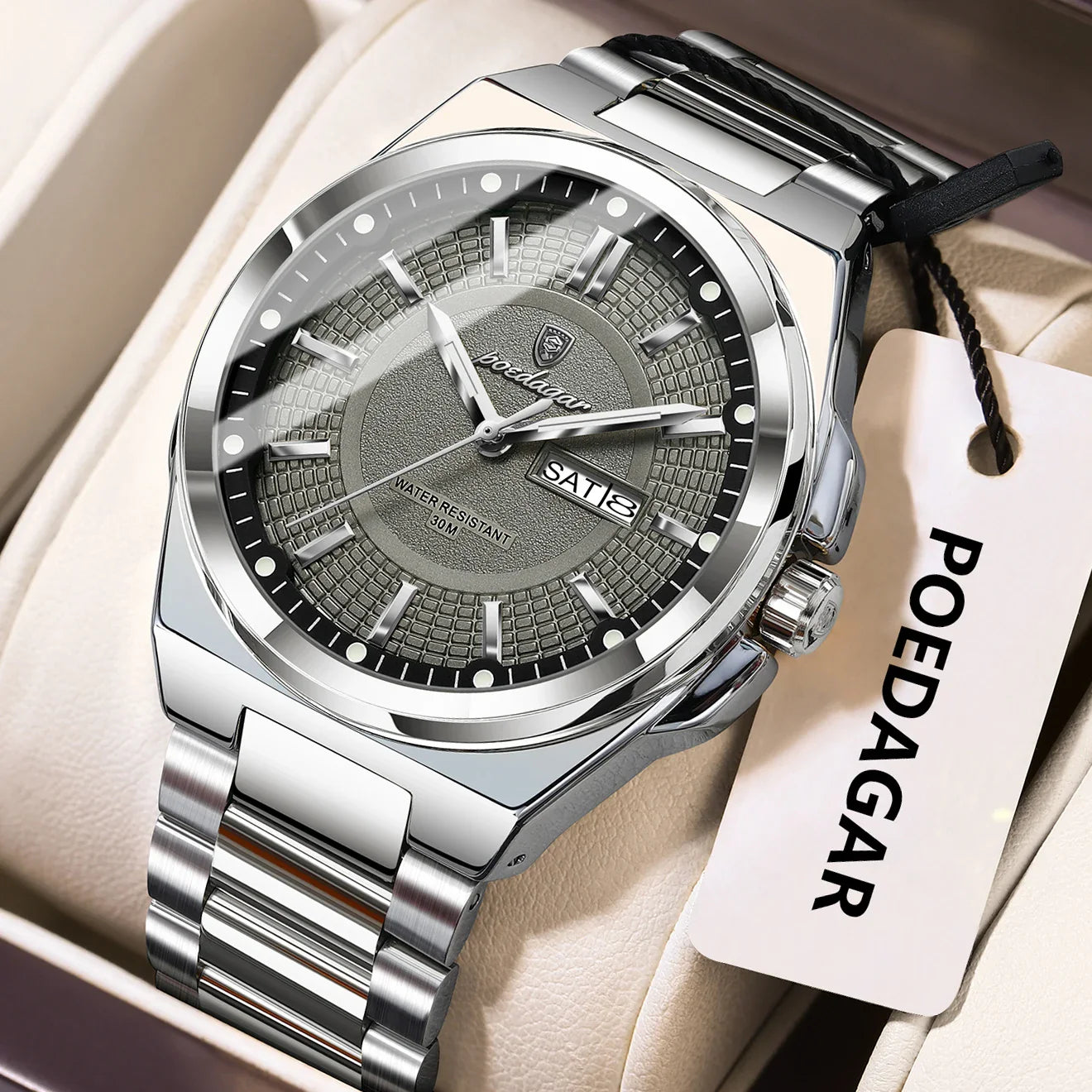 ONORA Sport Luxury Wristwatch — Stainless Steel Quartz Timepiece