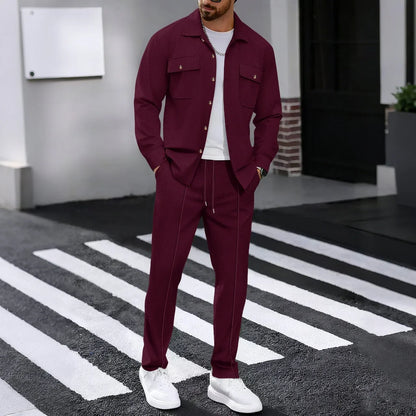 ONORA Waffle Texture Co-ord Set — Luxury Matching Jacket & Pants