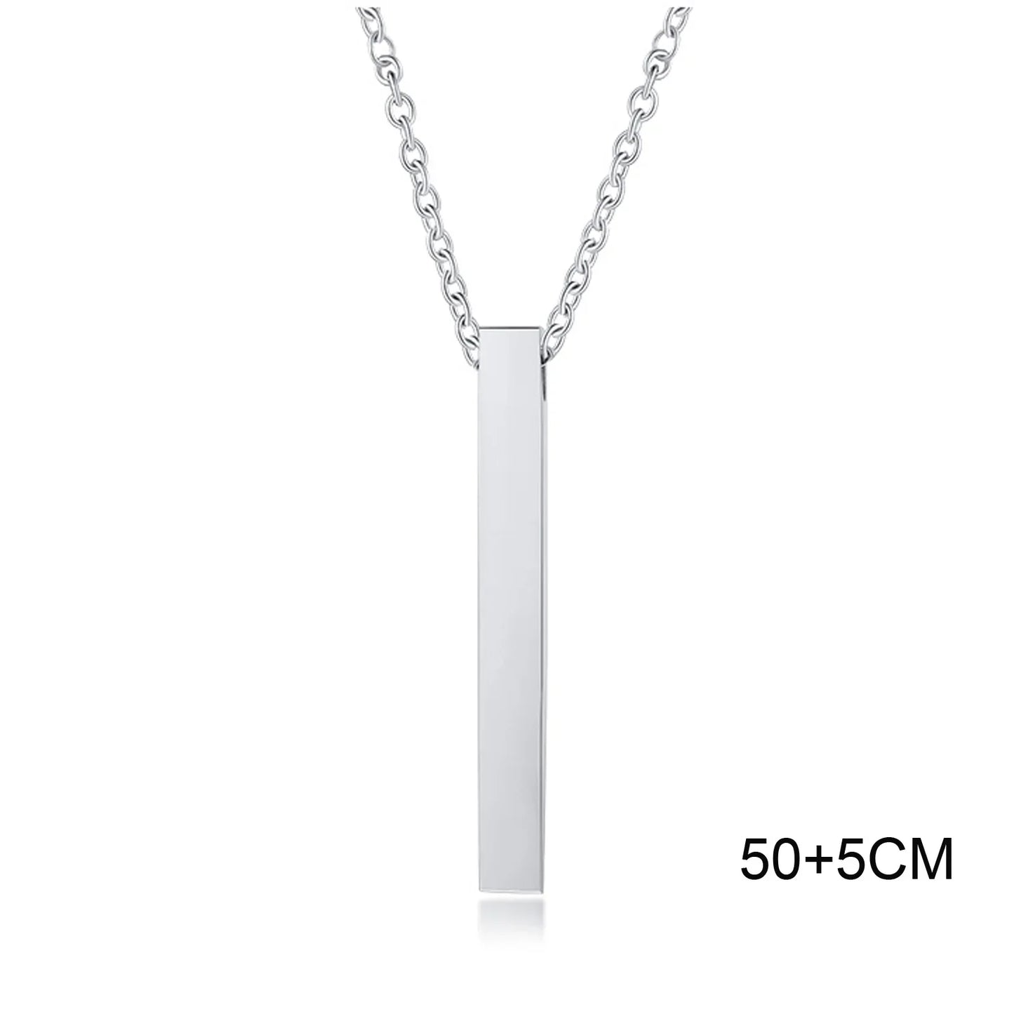 ONORA Vertical Bar Pendant Necklace — Waterproof Stainless Steel