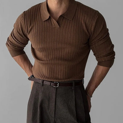 ONORA Prenium Knitted Polo - Luxury V-Neck Knitwear
