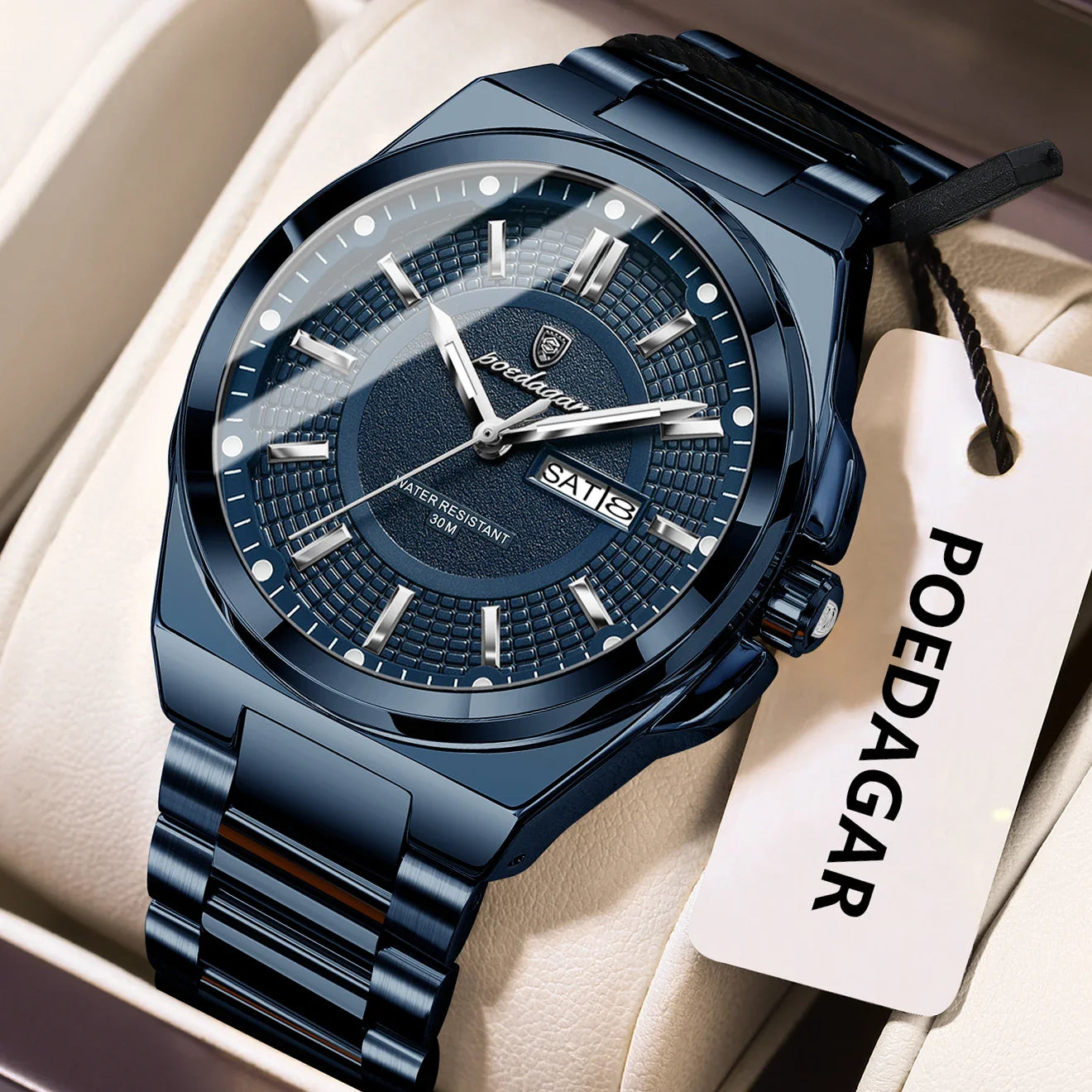 ONORA Sport Luxury Wristwatch — Stainless Steel Quartz Timepiece