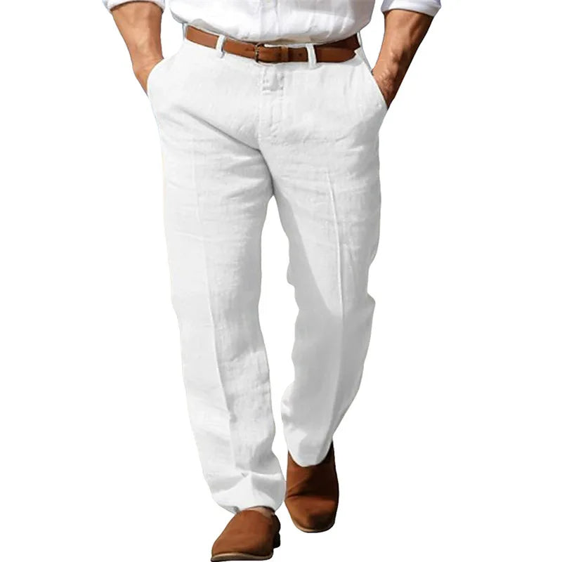 ONORA Premium Linen Trousers — Breathable Business Casual