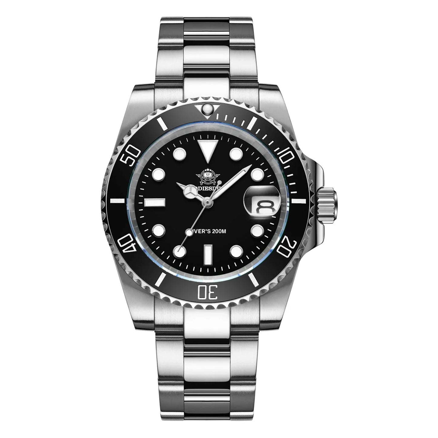ONORA Pro Diver Stainless Steel Watch — Luxury Sports Timepiece