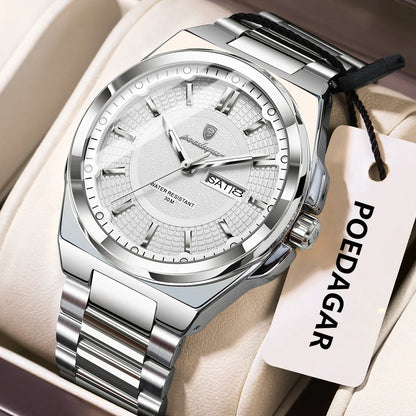 ONORA Sport Luxury Wristwatch — Stainless Steel Quartz Timepiece