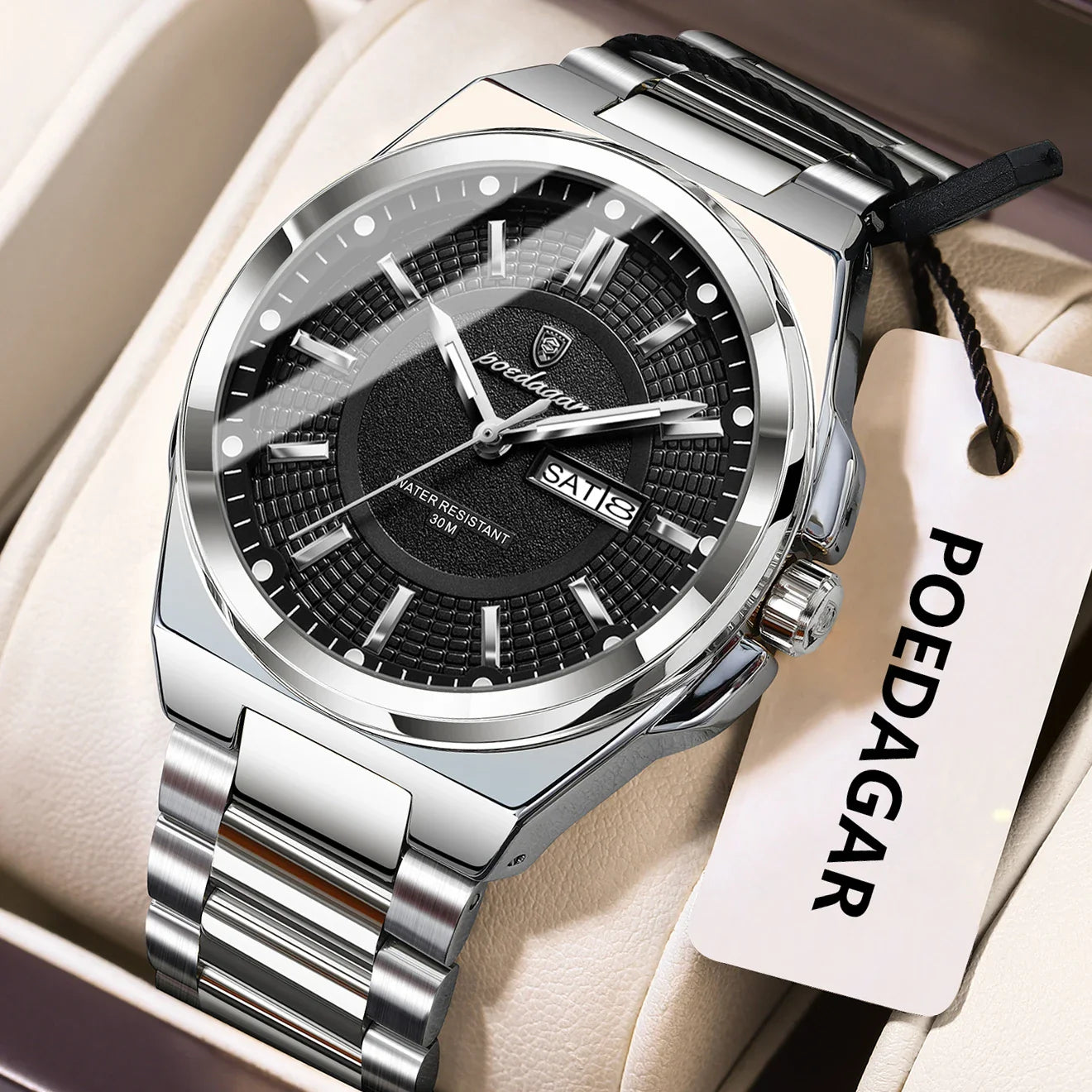 ONORA Sport Luxury Wristwatch — Stainless Steel Quartz Timepiece