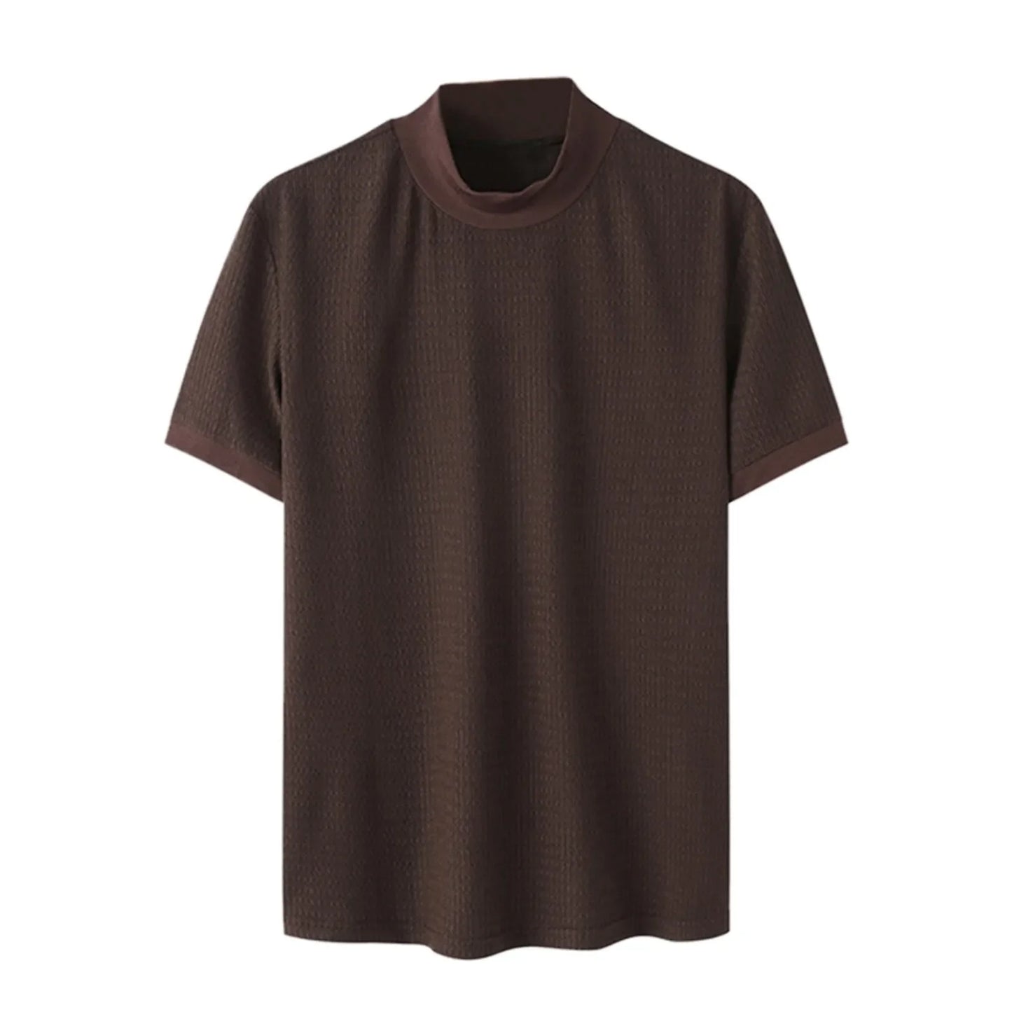 ONORA Premium Textured Turtleneck Tee — Korean Luxury Streetwear