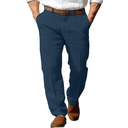 ONORA Premium Linen Trousers — Breathable Business Casual