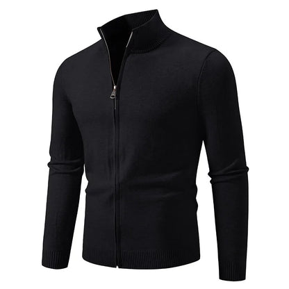 ONORA Zipper Knit Cardigan — Slim Fit Luxury Streetwear