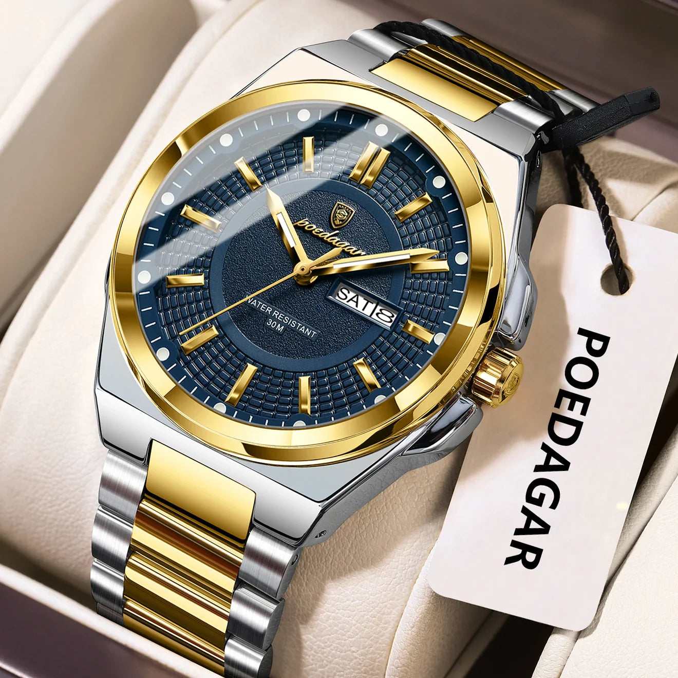 ONORA Sport Luxury Wristwatch — Stainless Steel Quartz Timepiece