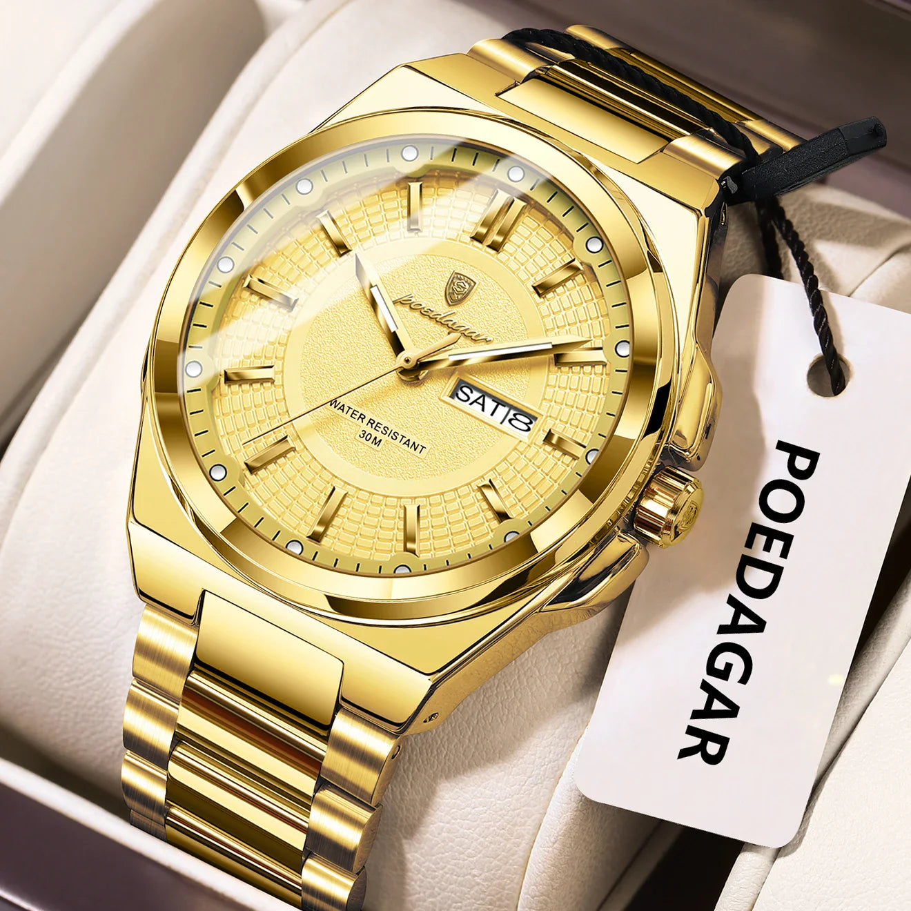 ONORA Sport Luxury Wristwatch — Stainless Steel Quartz Timepiece