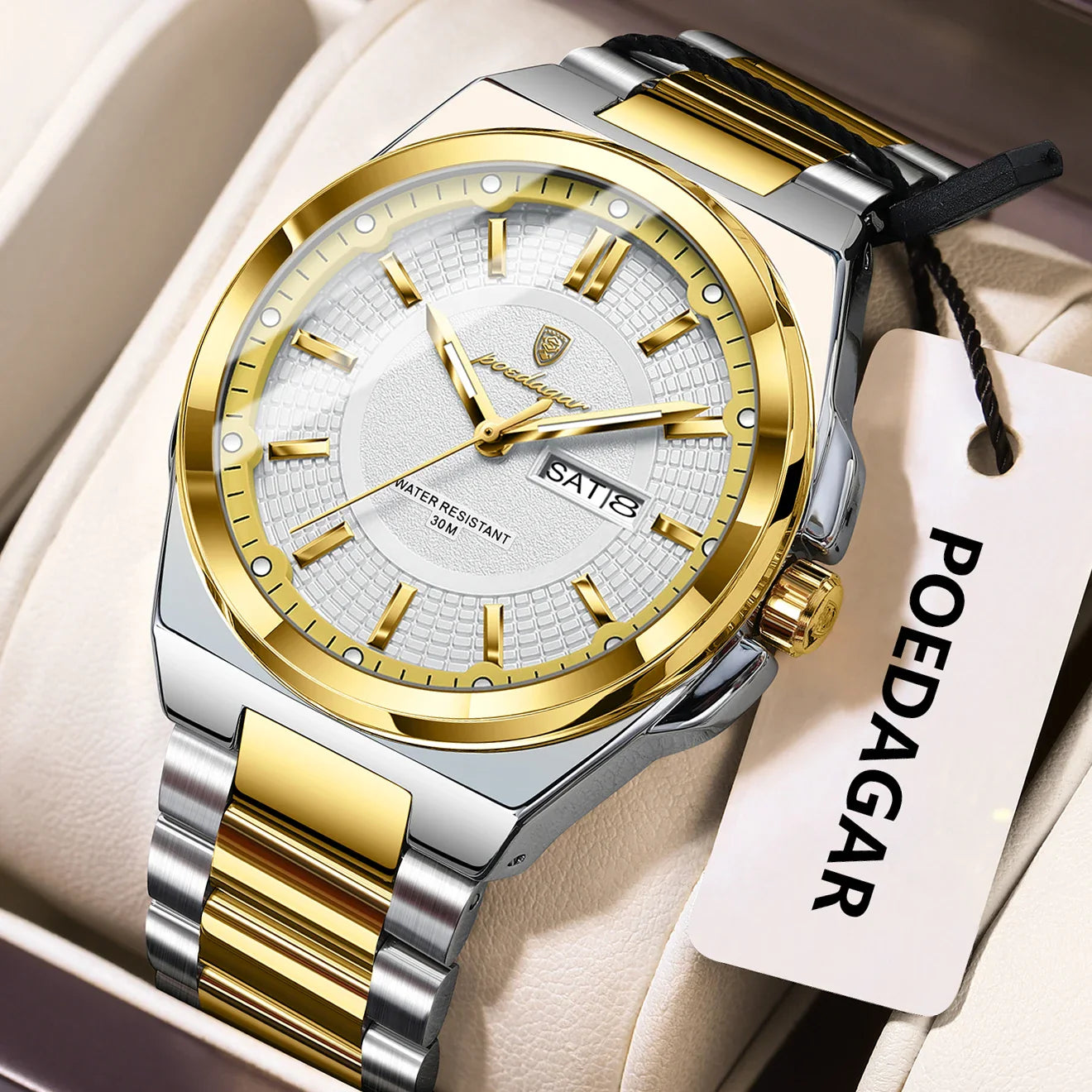 ONORA Sport Luxury Wristwatch — Stainless Steel Quartz Timepiece