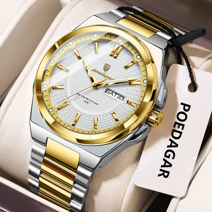 ONORA Sport Luxury Wristwatch — Stainless Steel Quartz Timepiece