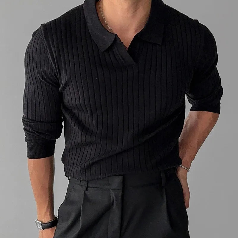 ONORA Prenium Knitted Polo - Luxury V-Neck Knitwear