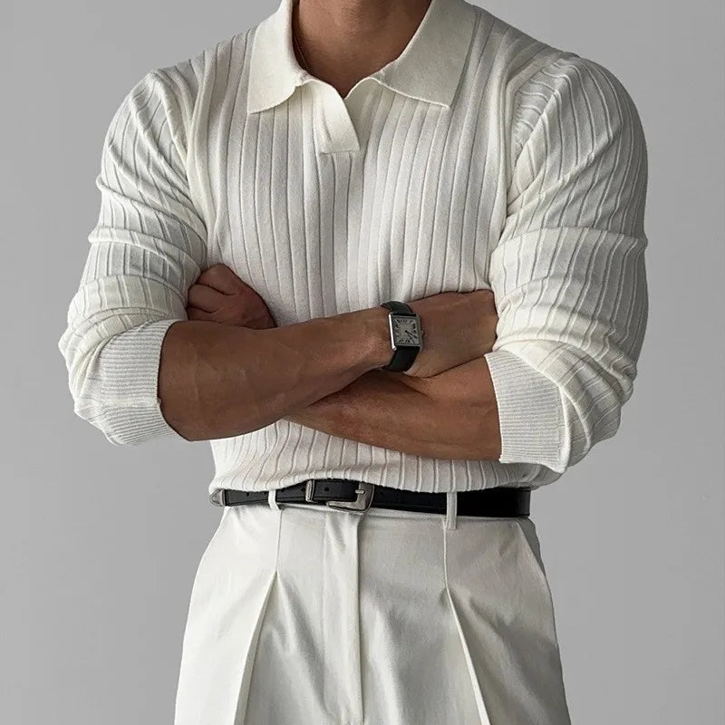ONORA Prenium Knitted Polo - Luxury V-Neck Knitwear