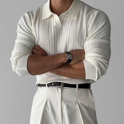 ONORA Prenium Knitted Polo - Luxury V-Neck Knitwear