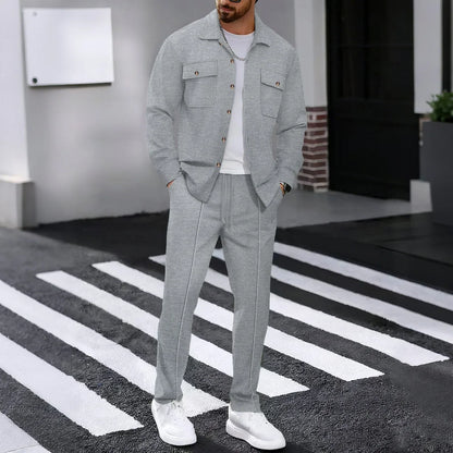 ONORA Waffle Texture Co-ord Set — Luxury Matching Jacket & Pants