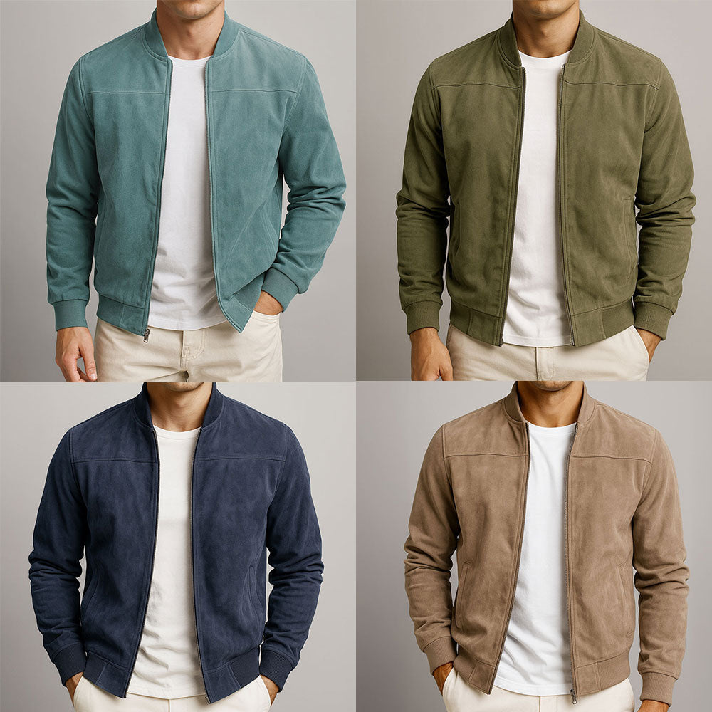 ONORA | Suede Zip Jacket — Men's Premium Collection